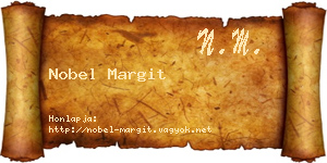 Nobel Margit névjegykártya
